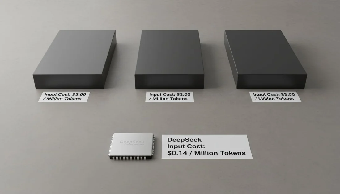 Visual for this record: DeepSeek's training-cost figure excluded its research spend