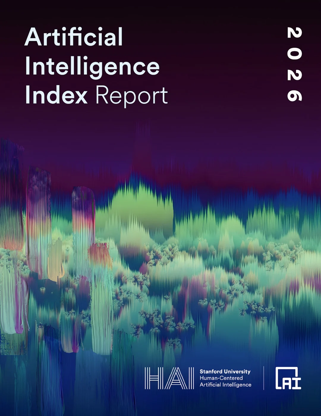 Visual published with the cited source for this record: The 2024 AI Index compiles measurements, not a single verdict